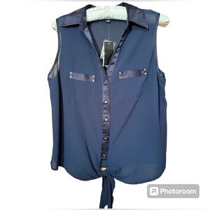 NWT Premise Studio size small sheer sleeveless top